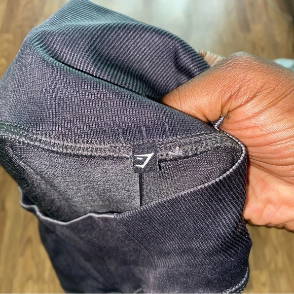 Gymshark Black Leggings Athletic Stretch Fit - Picture 7 of 8